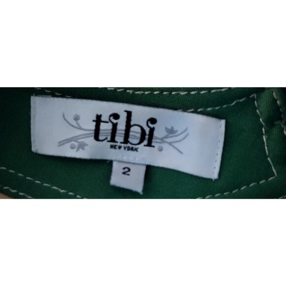 tibi Womens Halter neck A-line Mini Casual Dress Green Size 2 - Picture 8 of 8